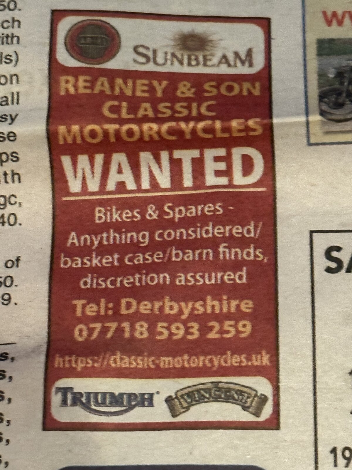 "Discretion assured" moto buyer services