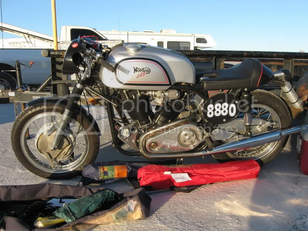 Nortons running in BUB Speed Trials at Bonneville next week