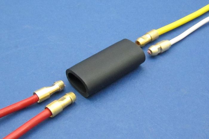 Need to identify a brass crimped on wire connector .