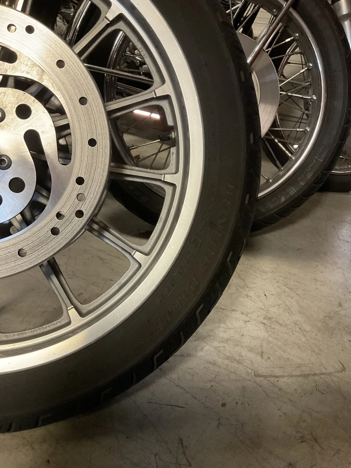 Harley tyres for grip...