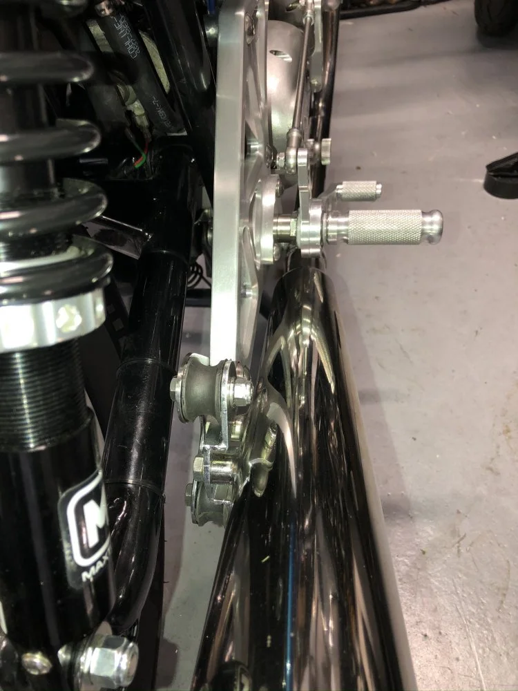 Trident Hunter, latest rearset iteration...