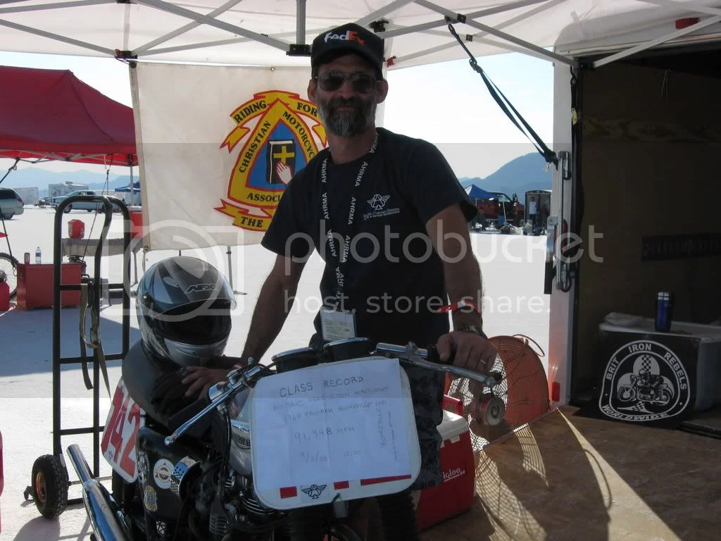 Nortons running in BUB Speed Trials at Bonneville next week