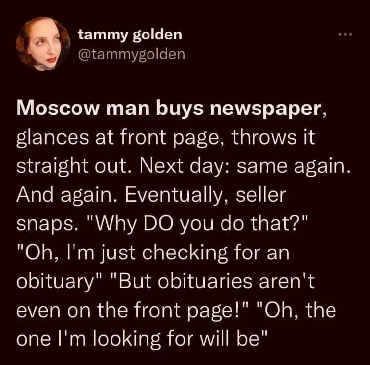 Post your jokes and humor here.