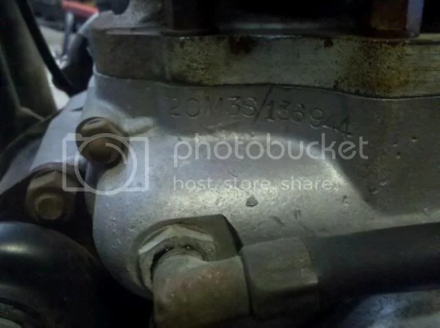 Weird Place to stamp an Engine Number