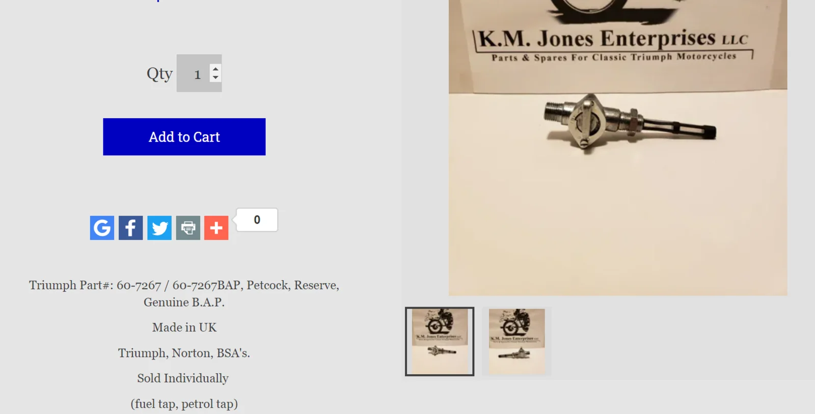 BAP petcock warning.