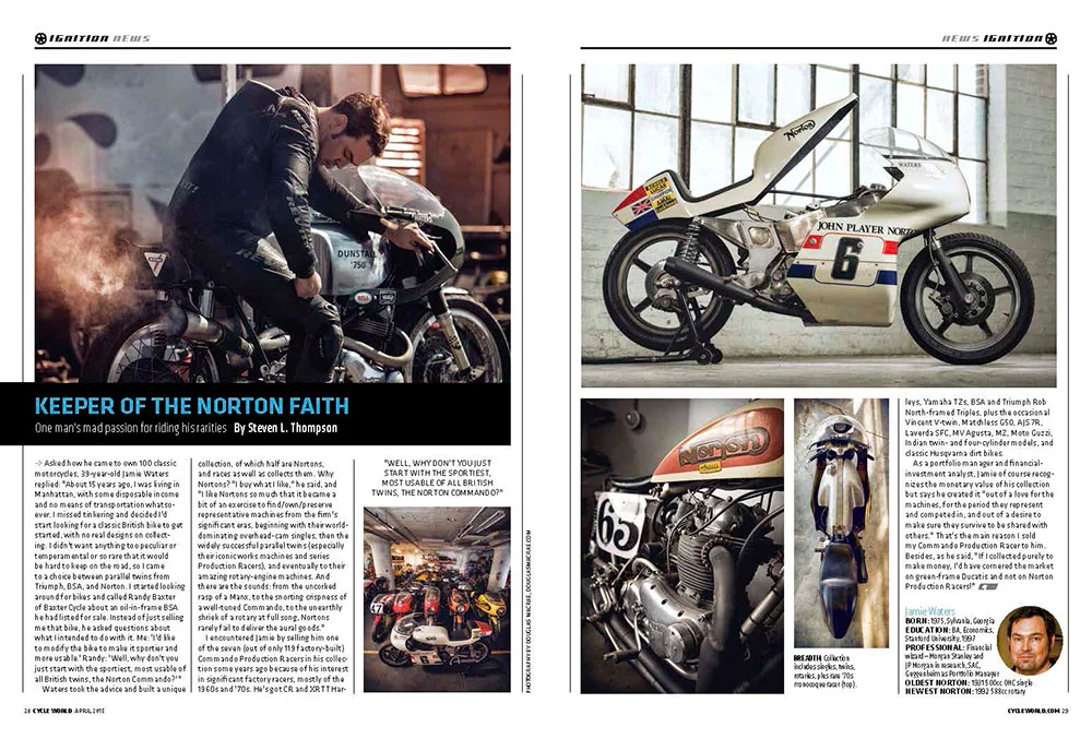 April Cycle World magazine