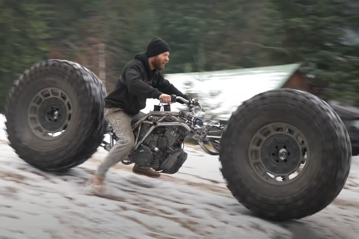 KTM-powered "Monster Chopper" gets hydraulic steering