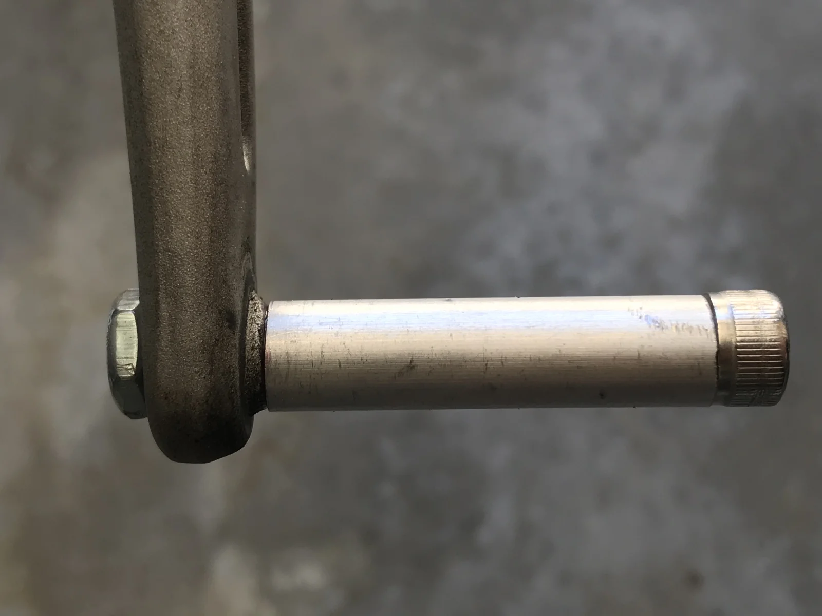 Shift lever fell off while down shifting.