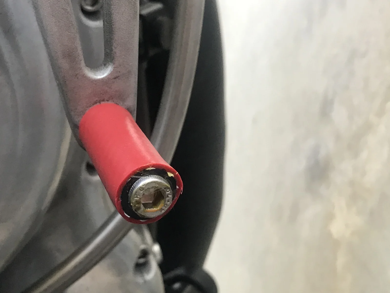 Shift lever fell off while down shifting.