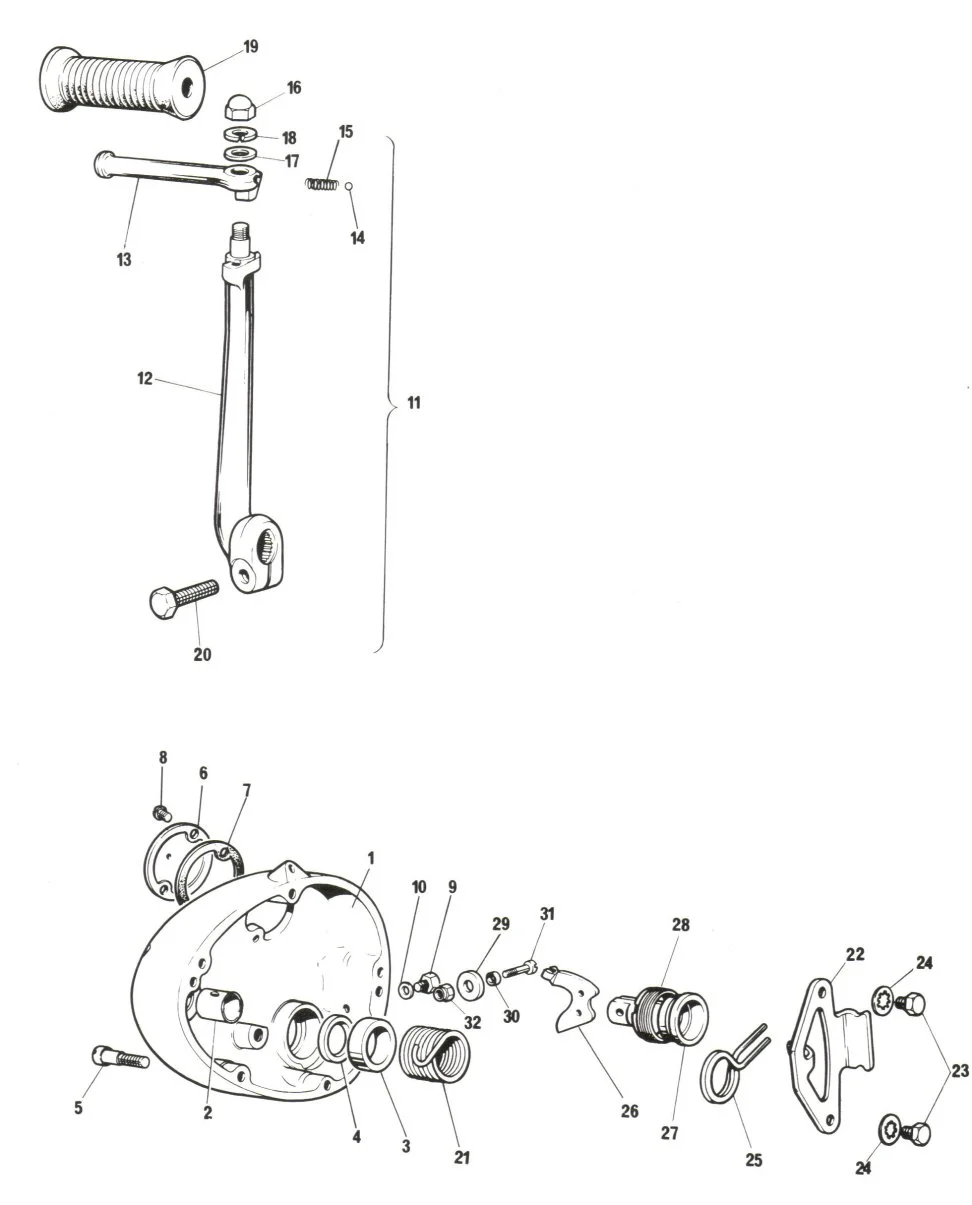 Kickstart Pedal Action