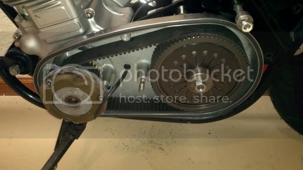 Belt drive/alternator install