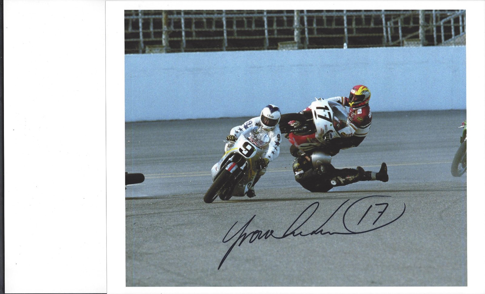 Photo of the BSA Rocket 3 with Yvon Duhamel #17 riding