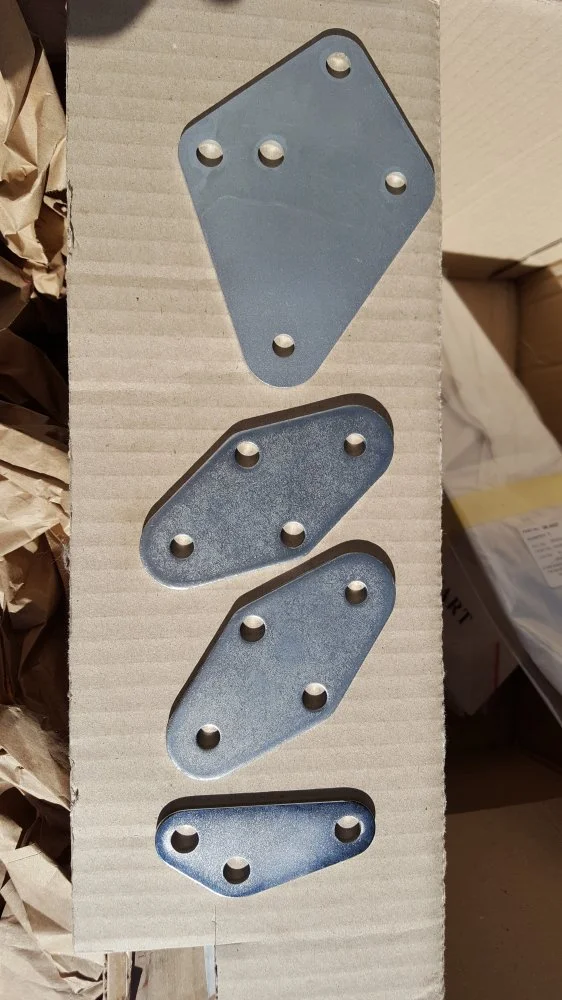 Peashooter mount plate in chrome