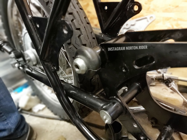 Swing arm and engine cradle removal