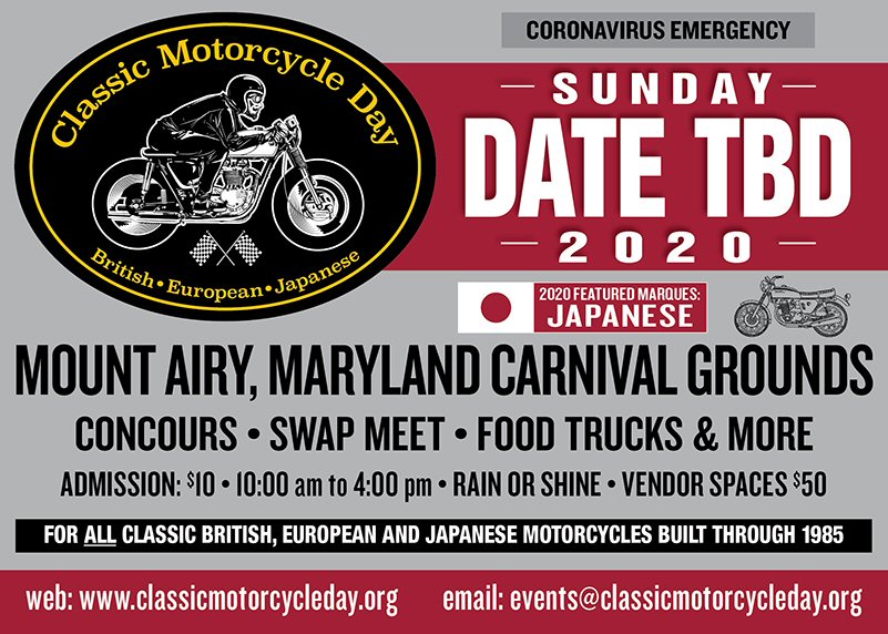 Classic Motorcycle Day 2020 British-European-Japanese
