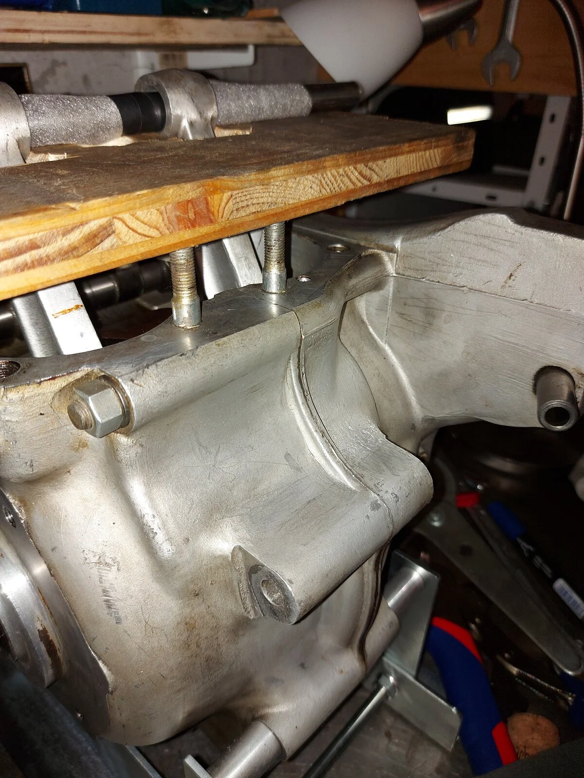 stuck crankshaft worm gear