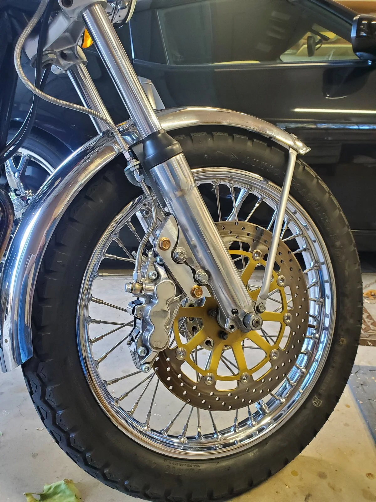 Disk brake conversion Access Norton