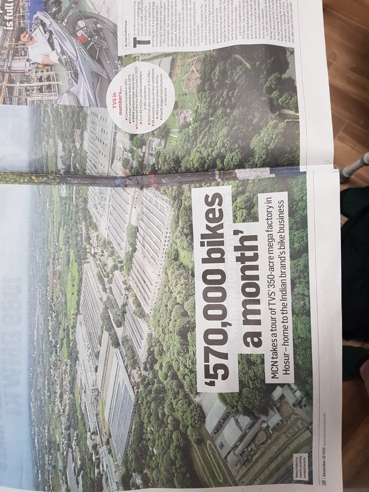 What's happening at Norton? Sale to TVS, massive investment, new bikes...