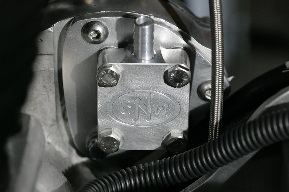 Installed CNW Comstock reed valve breather off timing chest