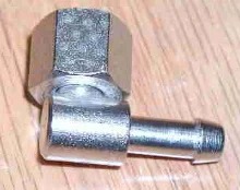 Right angle fuel nipple