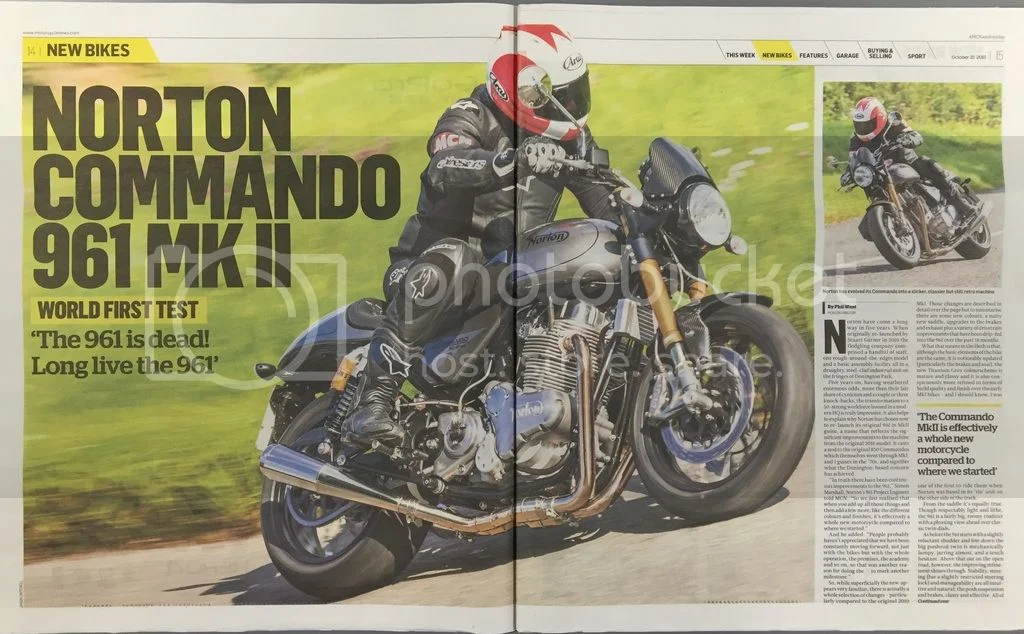 Yesterdays MCN Article