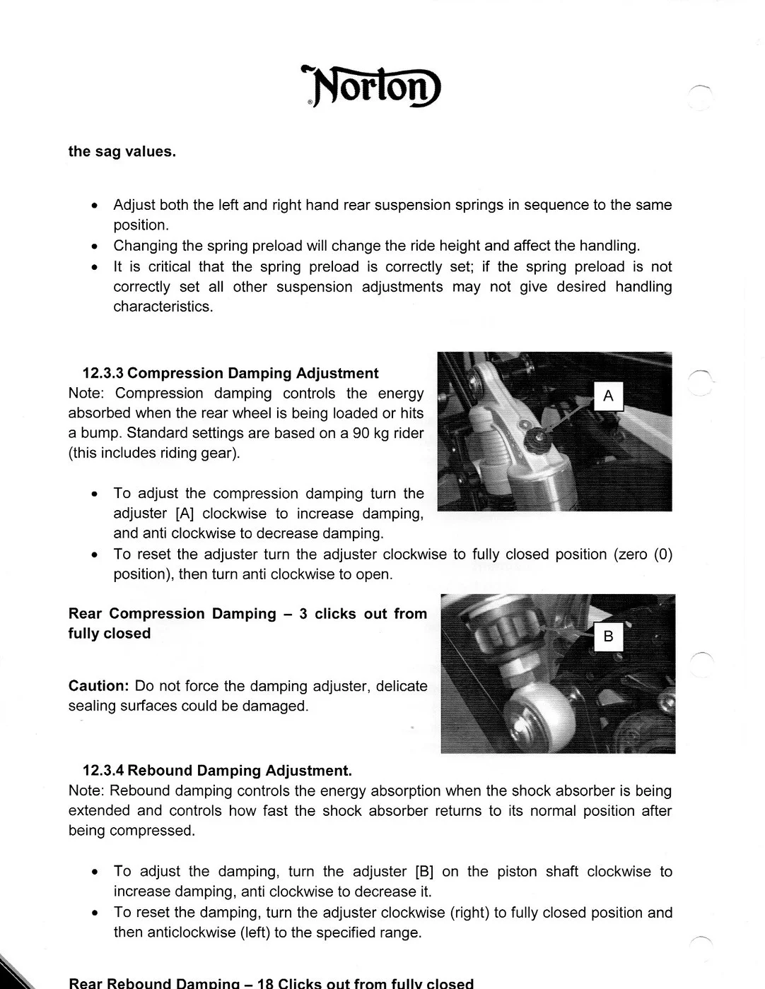 Suspension adjustment