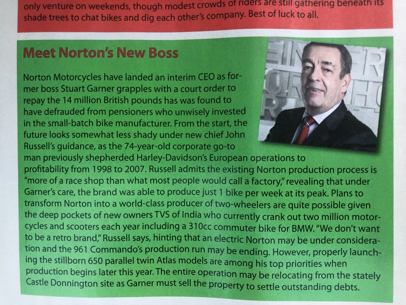 In this months issue of Cafe Racer magazine.