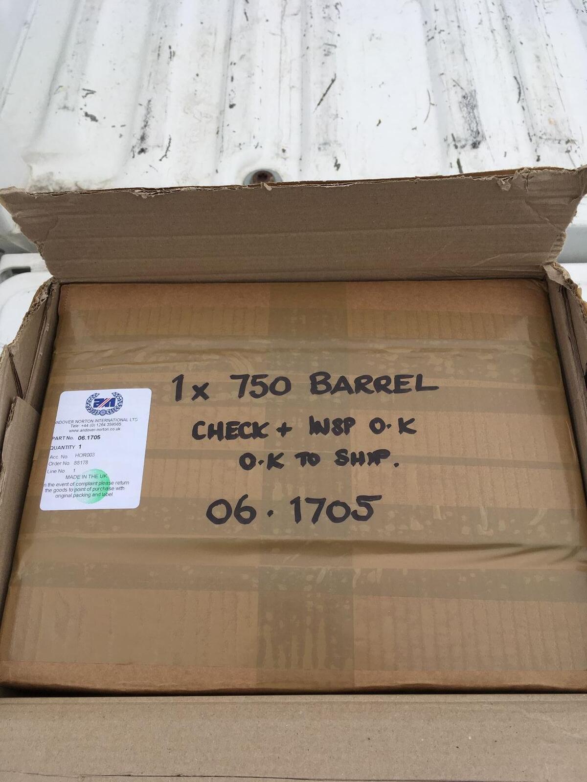 Shipping the barrel