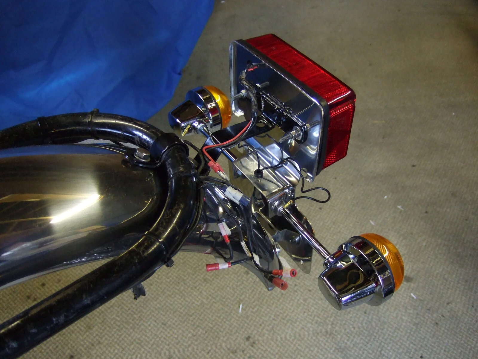 Rear license plate mount