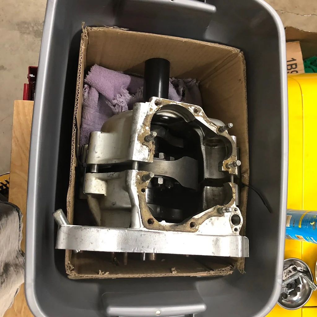 Shipping a crankcase