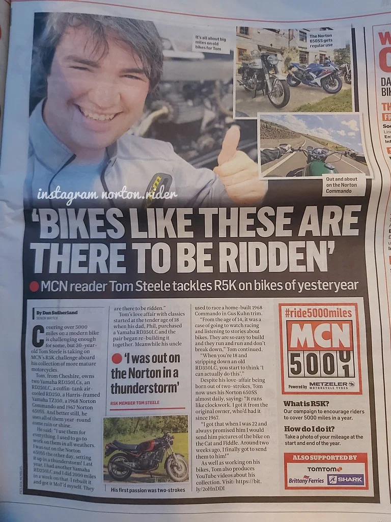 22 year old and my first norton 650 ss :) from england