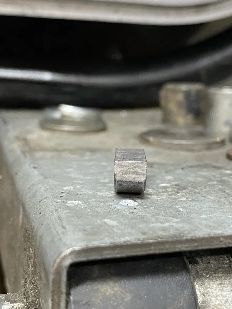 Worn keyway on crankshaft