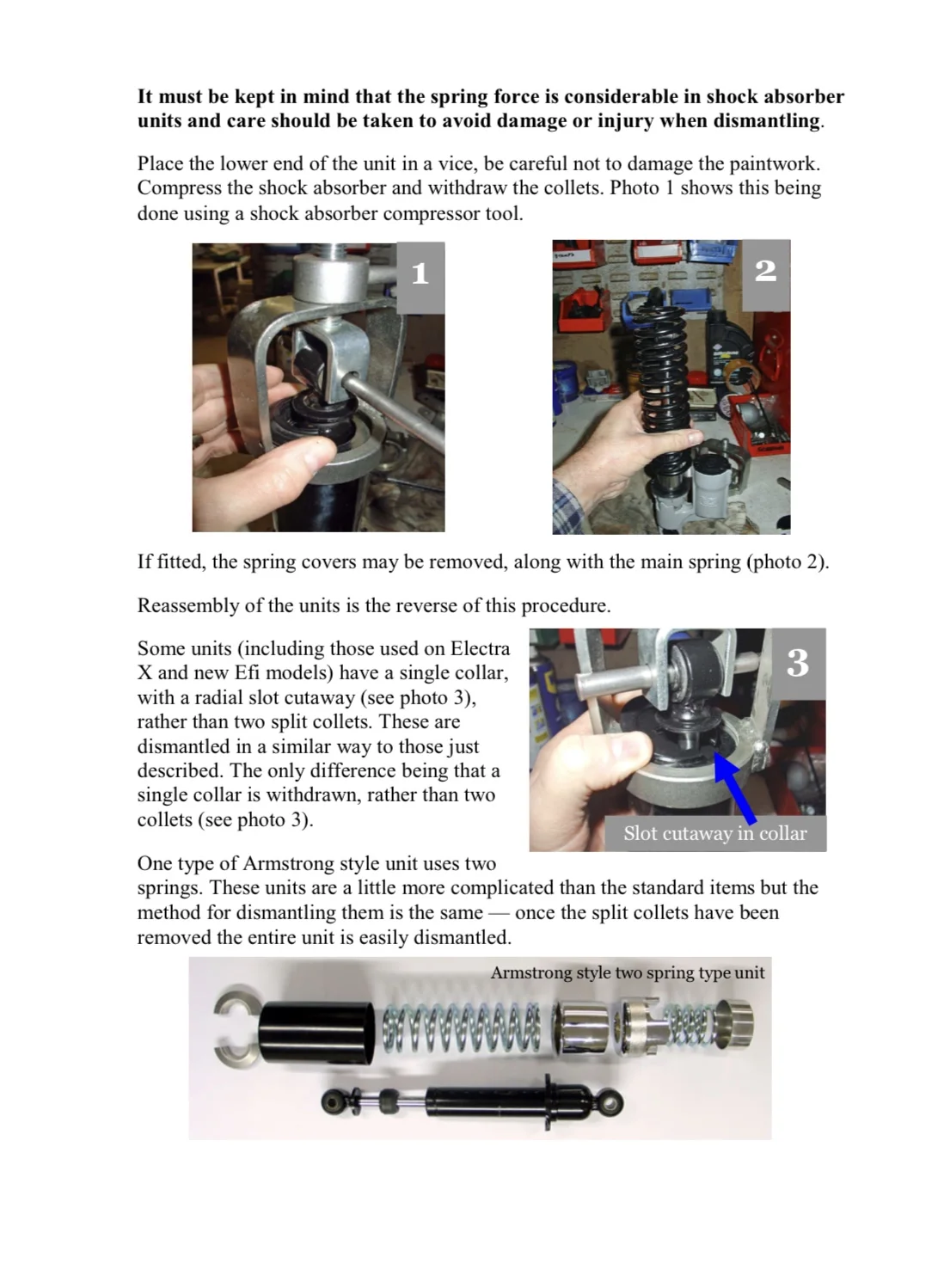 Original Armstrong shock rebuild Access Norton