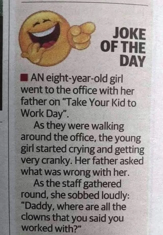 Post your jokes and humor here.