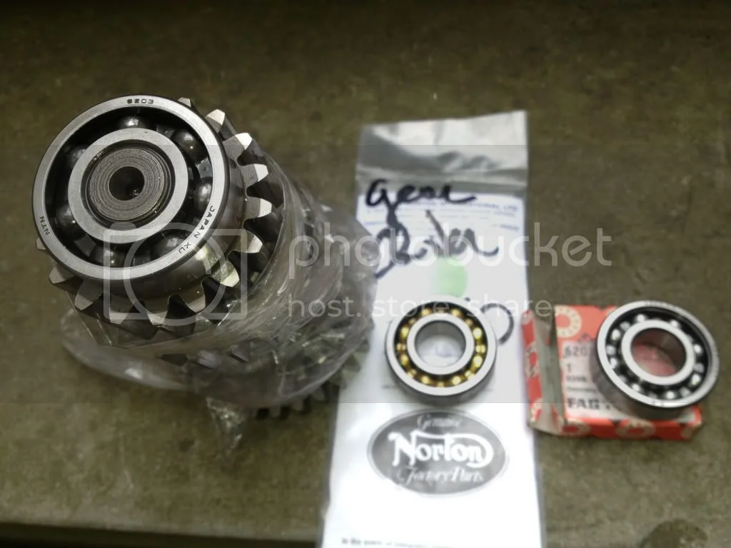 Shims on the kickstart shaft.