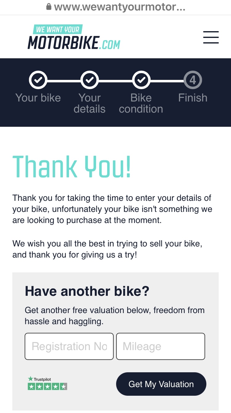 We don’t want your bike.com !
