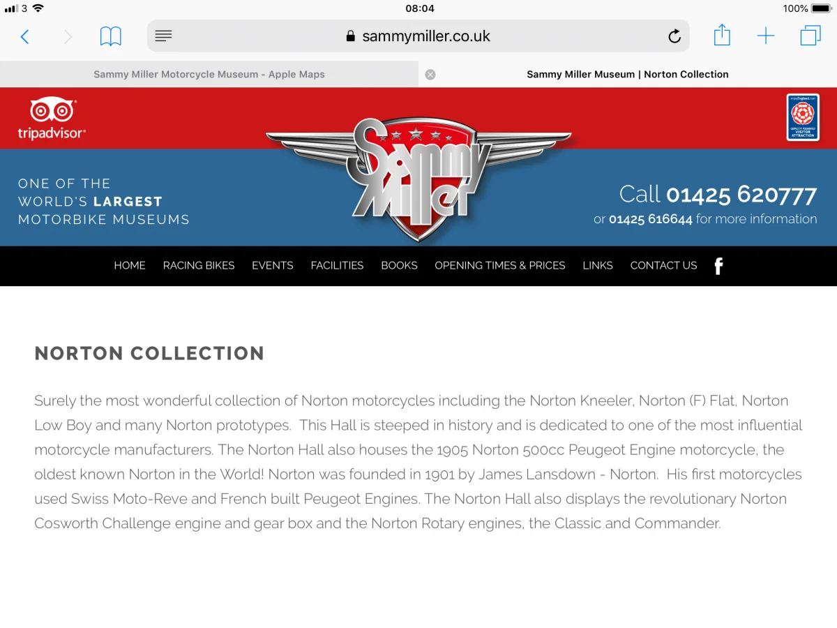 Sammy Miller Motorcycle Museum - 24 June 2018