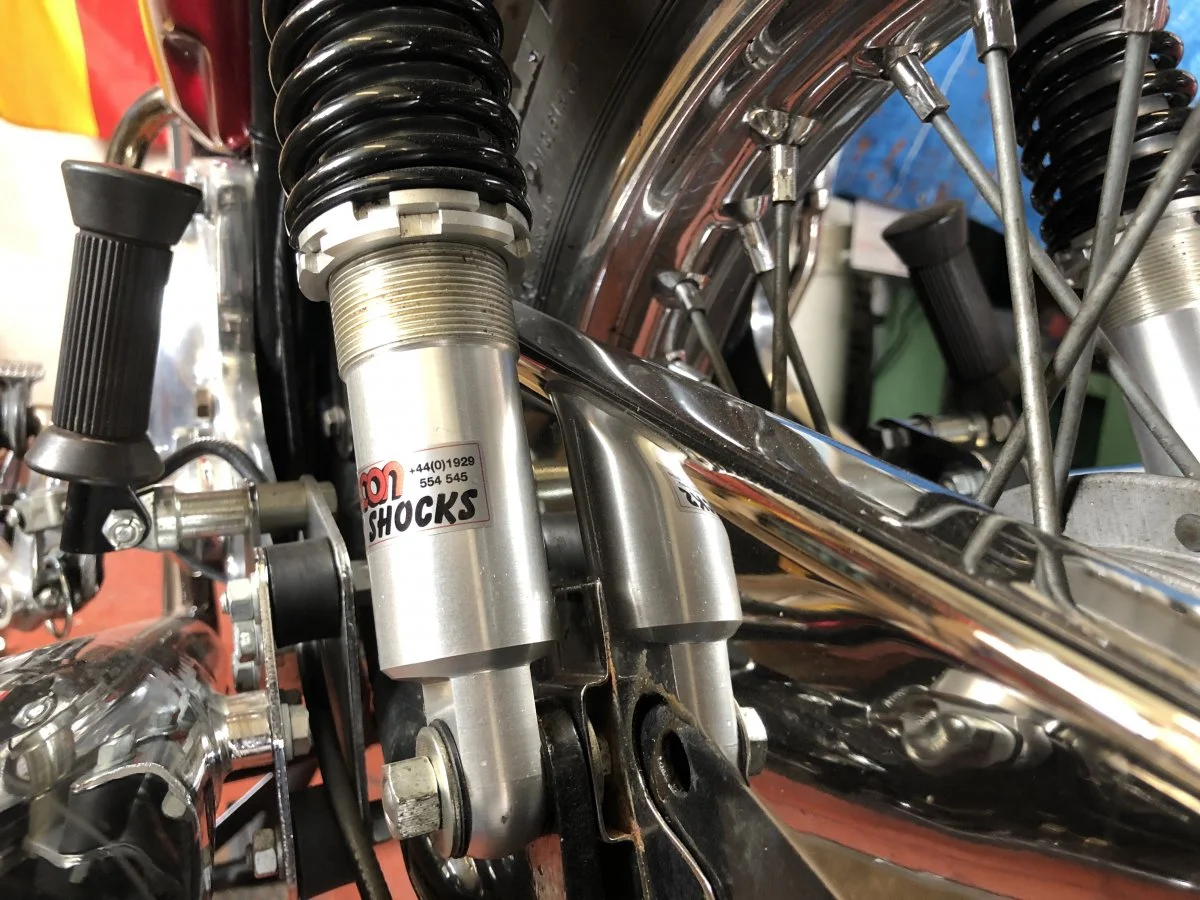 fitting new Falcon alloy rear shocks