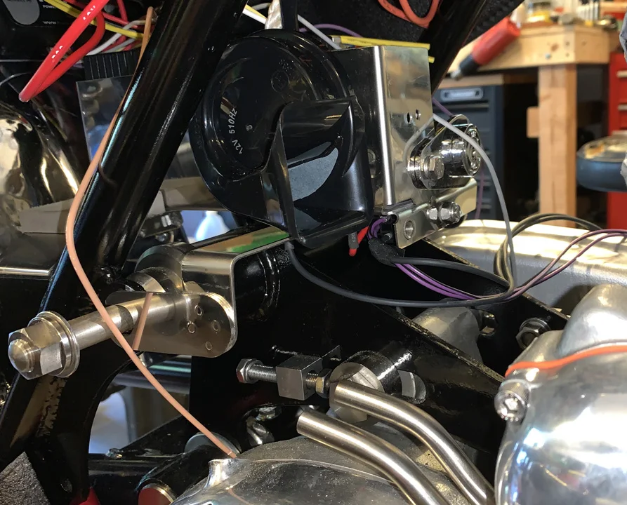 Andover Norton Horn Mounting