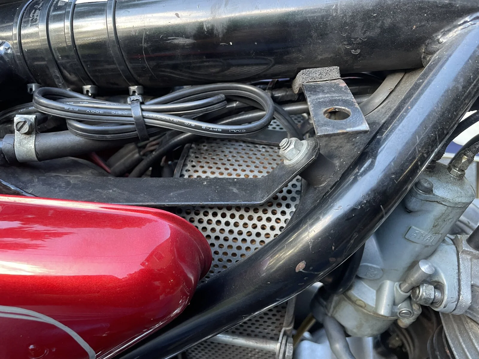 Clutch Cable Routing Access Norton