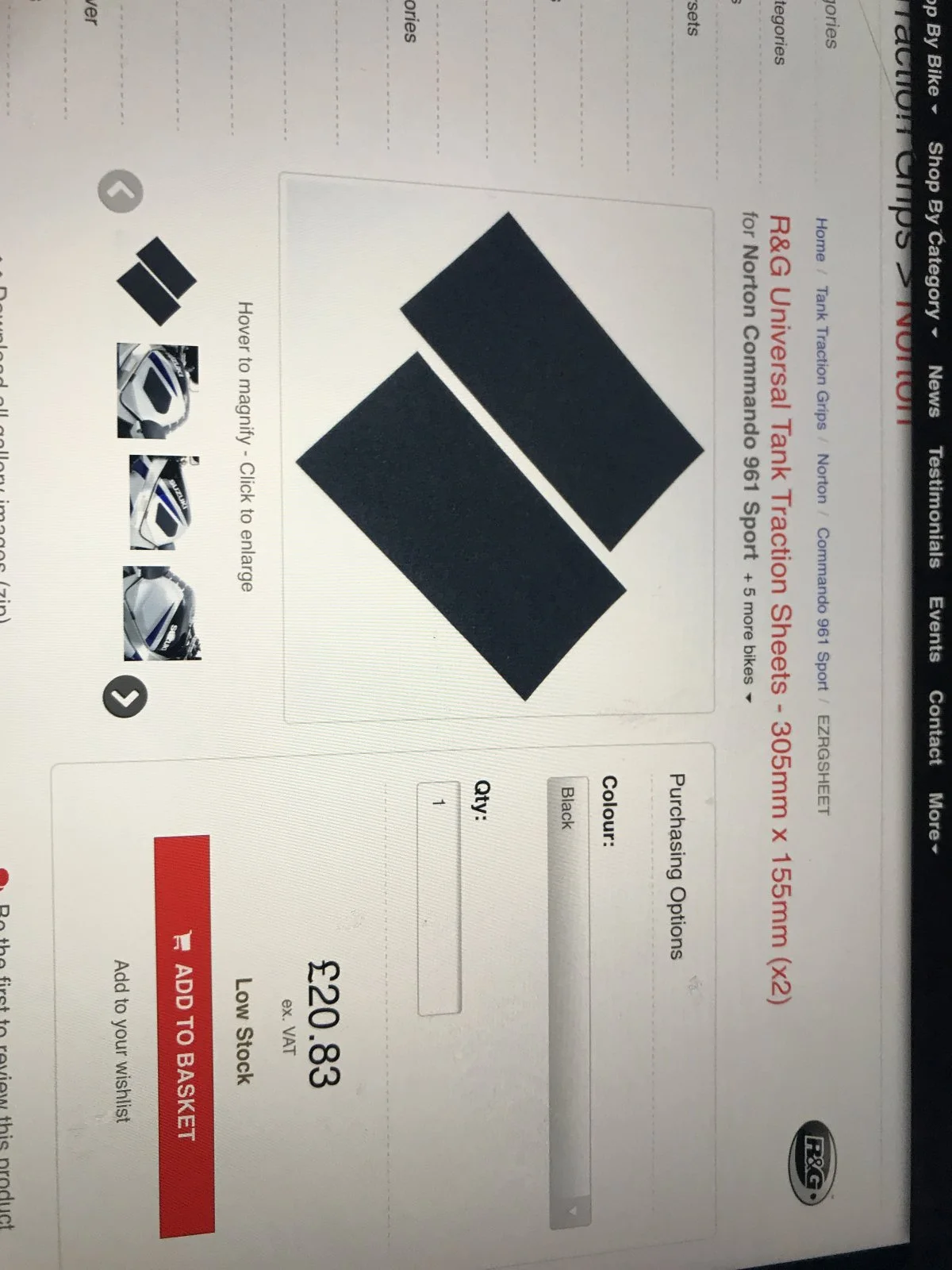 Norton Commando 961 Tank Knee Pads