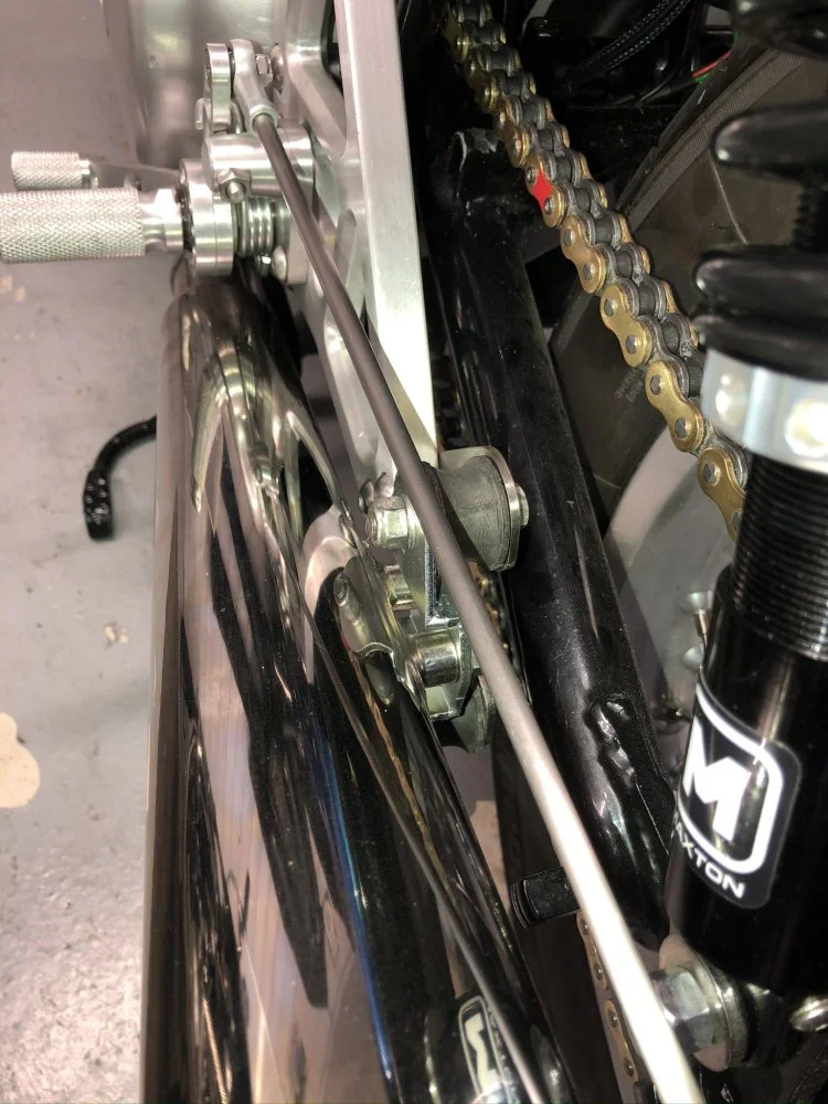 Trident Hunter, latest rearset iteration...