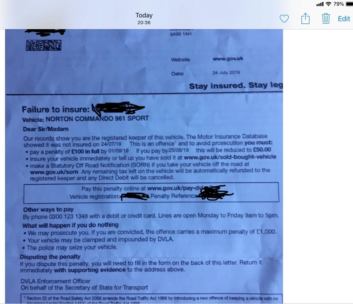 DVLA records are Flawed/incorrect,sent me a fine for no Insurance!
