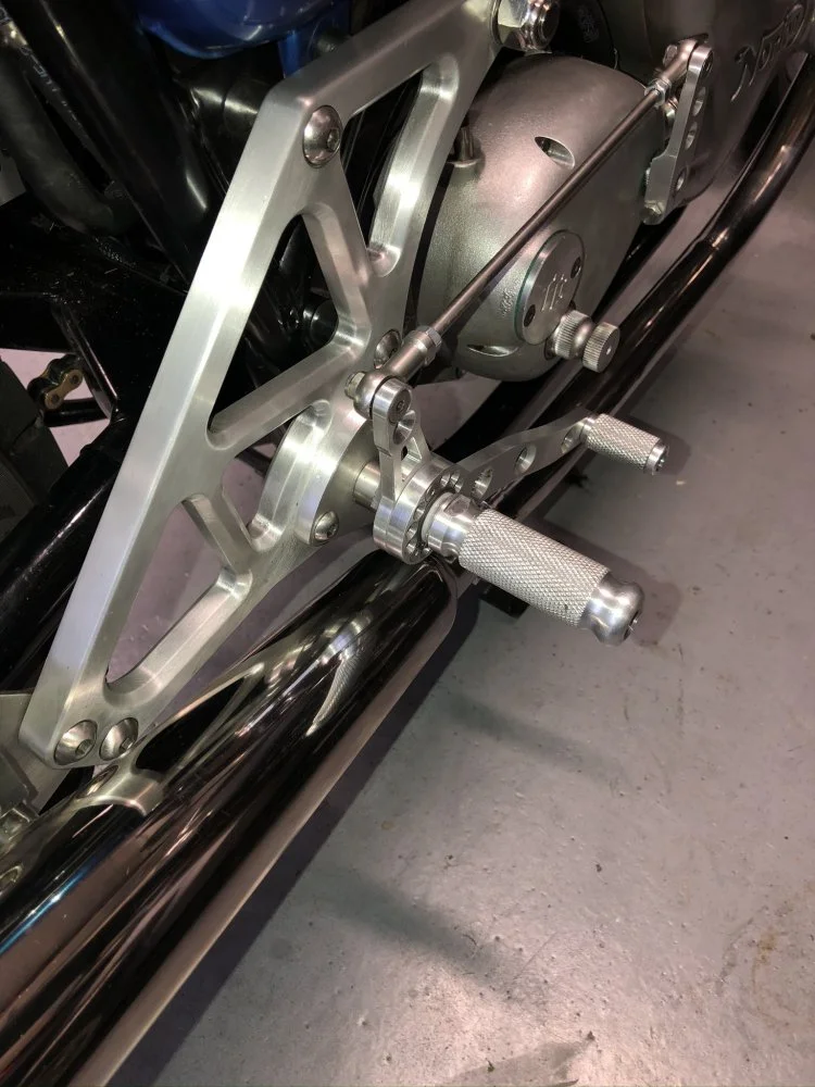 Trident Hunter, latest rearset iteration...