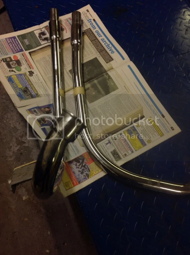 Exhaust Down pipes, correct angle out of head