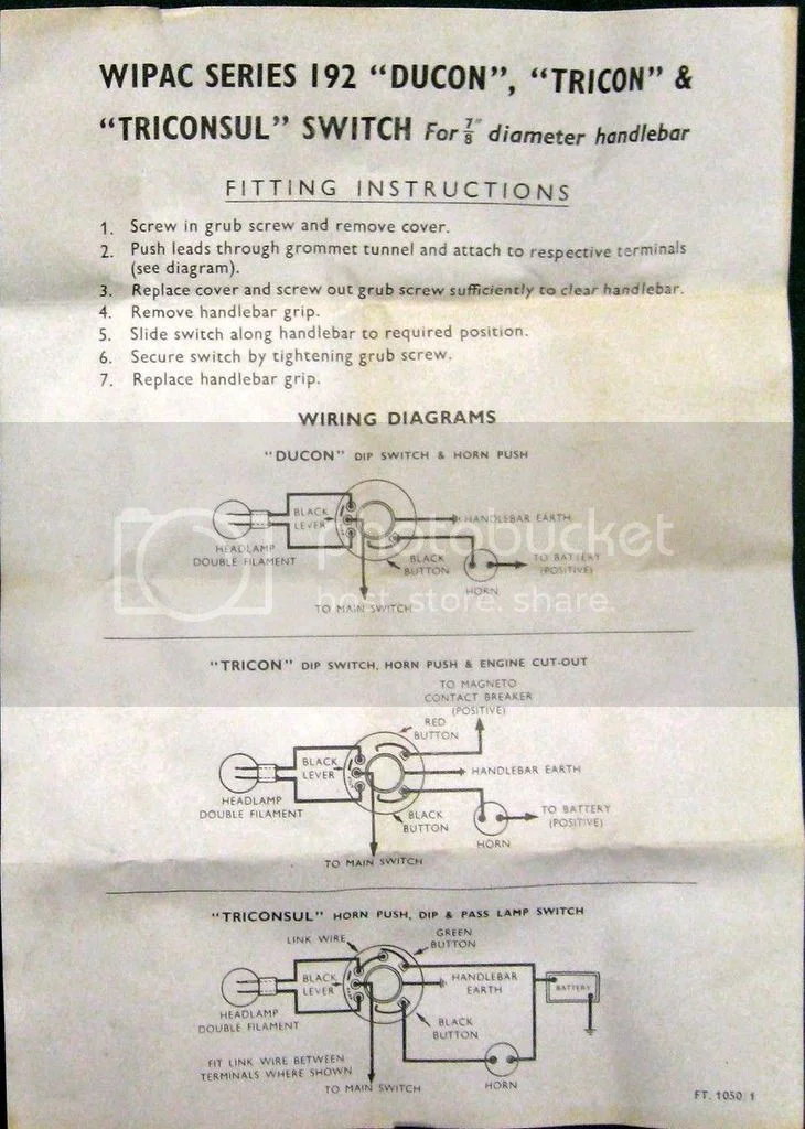 Wipac Triconsul switch