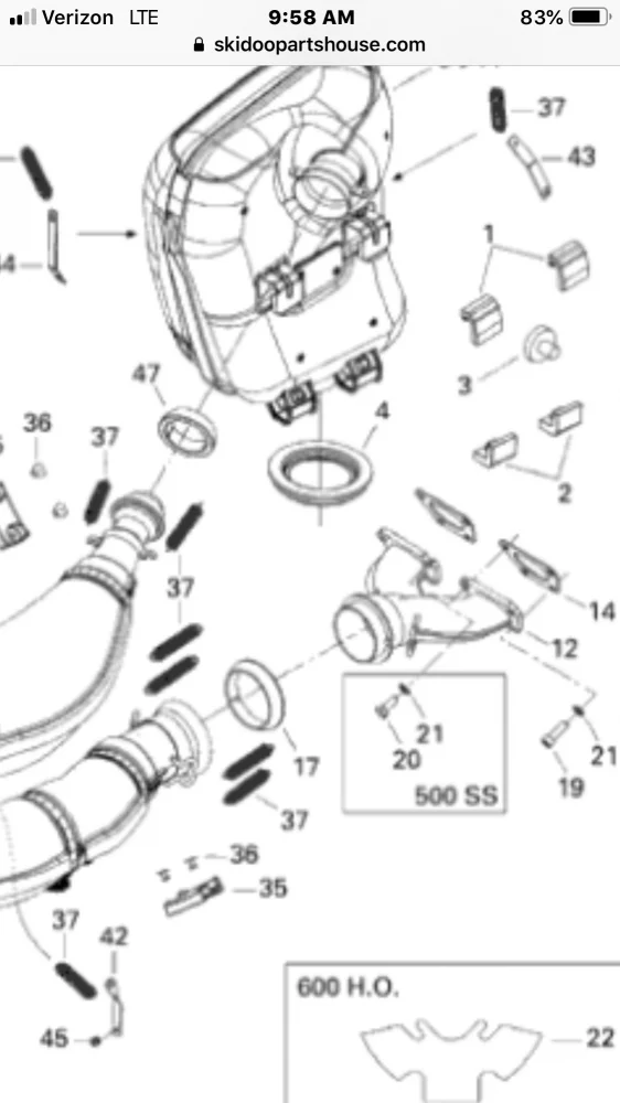 Engineering compromises leading to exhaust threads stripped (2012)