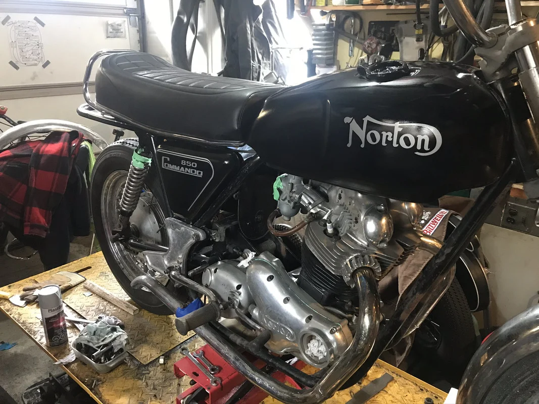 My basket shed project, '73 850 commando (2020)