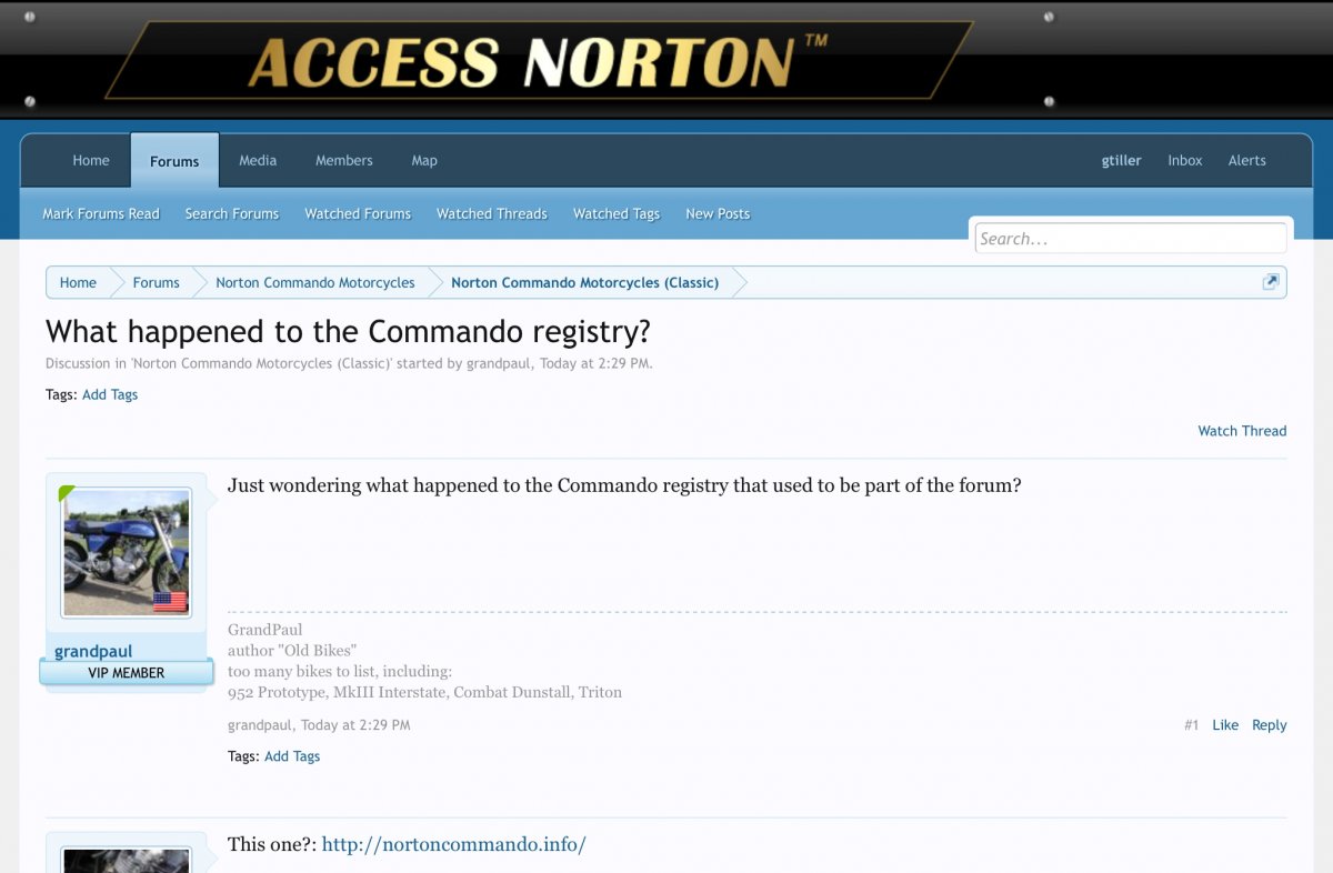 What happened to the Commando registry?