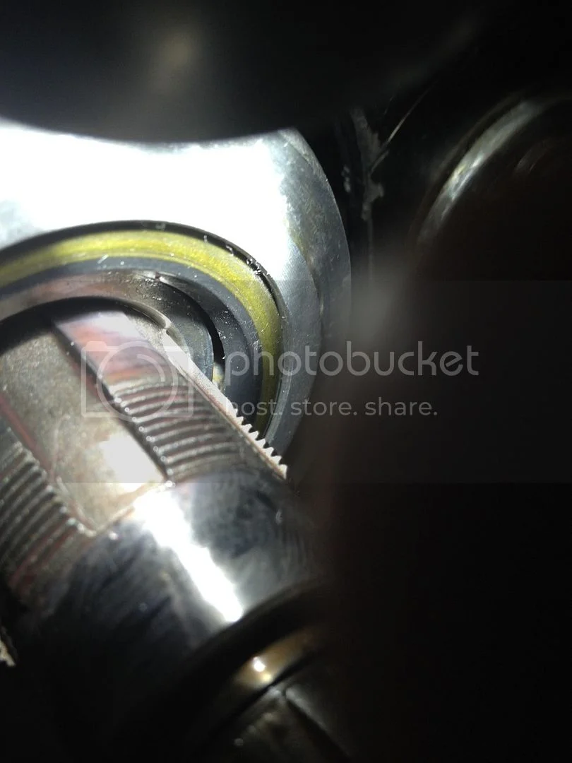 Cracking between the bearings